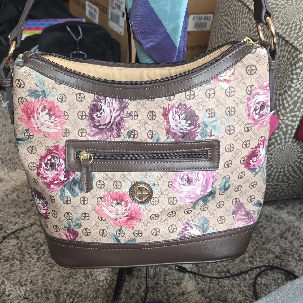Floral Patterned Shoulder Bag